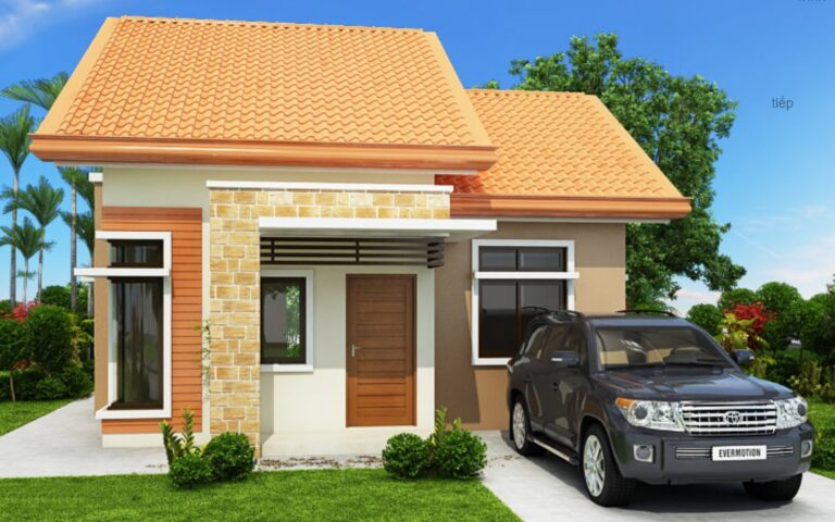 Mẫu nhà hiện đại xinh xắn cho gia đình nhỏ