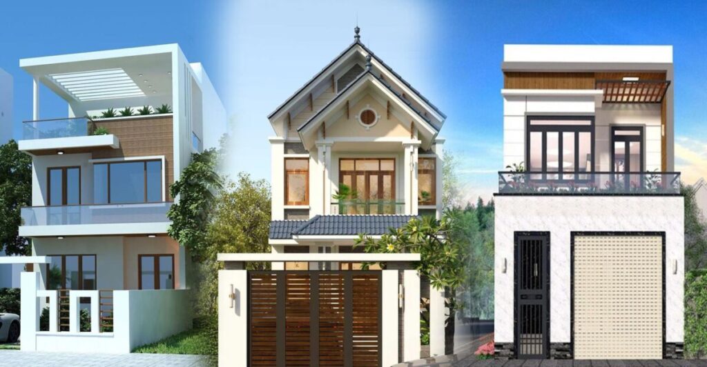 Những mẫu nhà ống 2 tầng hiện đại