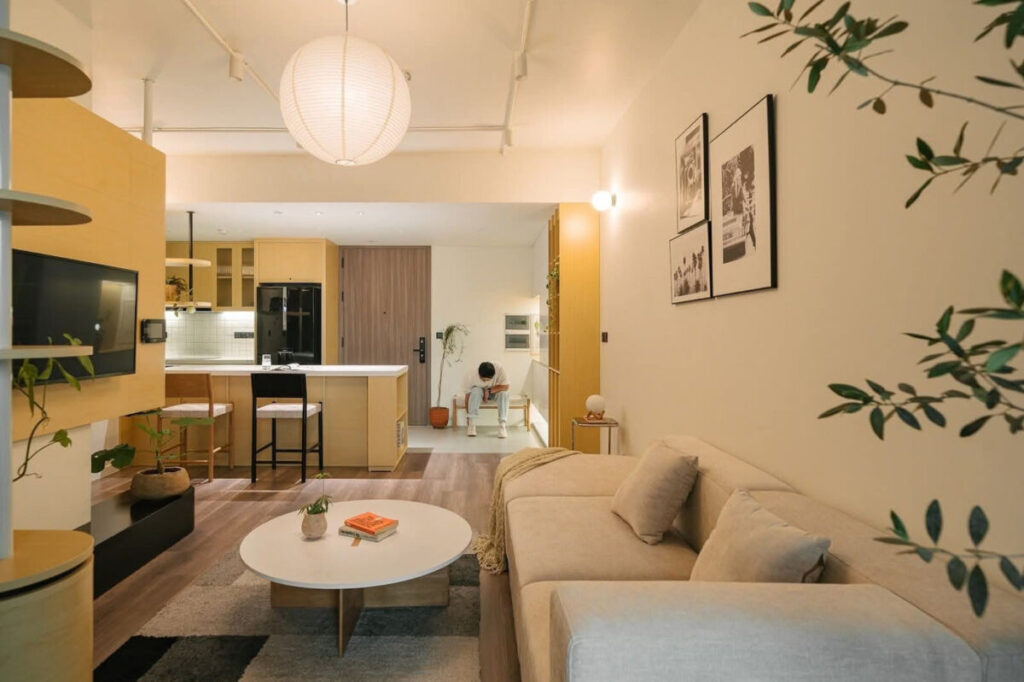 Căn hộ nhỏ 58m2 nhưng đủ đầy ấm cúng