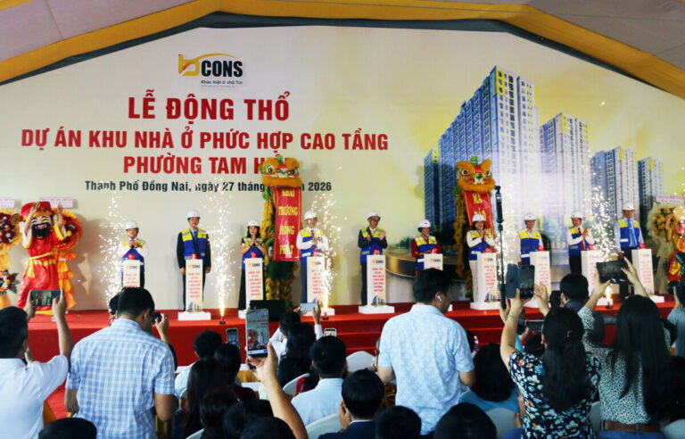 Tập đoàn Bcons động thổ dự án nhà ở gần 4.500 tỷ đồng ở thành phố Đồng Nai